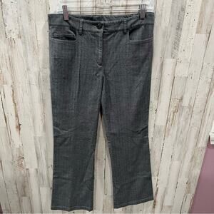 Vintage Worth Gray Herringbone Bootcut Pants High Rise Womens 6